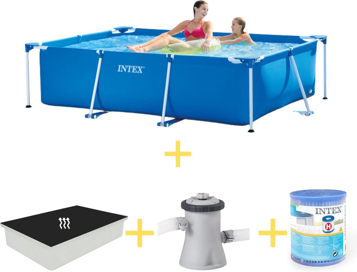 Intex Zwembad - Frame Pool - 220 x 150 x 60 - Inclusief Solarzeil