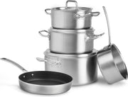 Tri-Ply pannenset - roestvrijstalen deksel - 5-delig incl. Pan