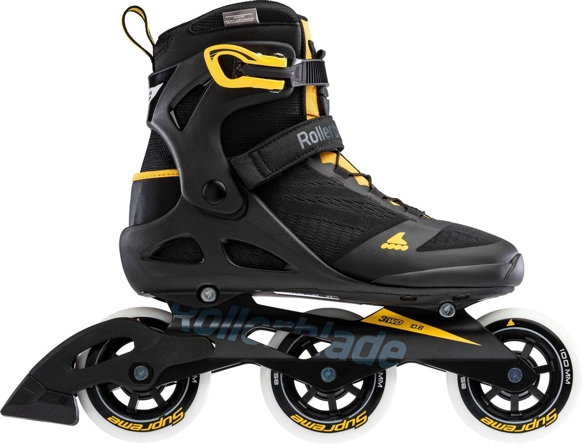 Rollerblade Inlineskates - Maat 42 - Unisex - zwart/geel