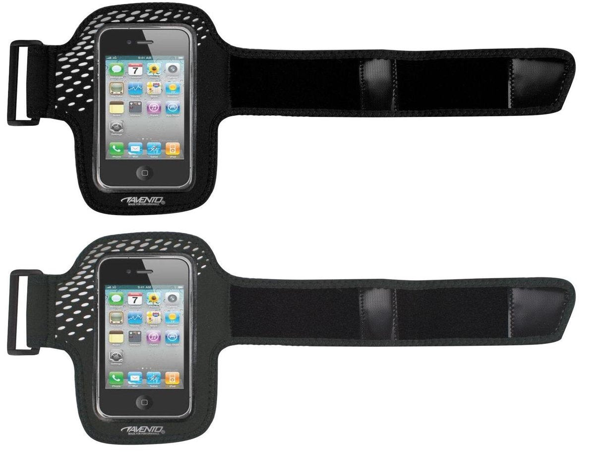 Avento Sportarmband Smartphone - Amy - Zwart/Fluorroze