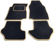 PK Automotive Complete Naaldvilt Automatten Zwart Met Beige Rand Ford Fusion 2002-2005