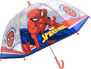 Chanos Paraplu Spiderman Rood/transparant 45 Cm