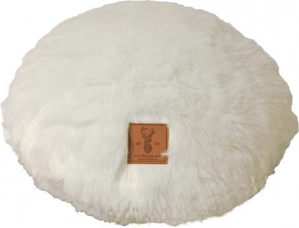 Boony Est. 1941 Rotan Ligkussen Rond - Polar White - Ø 45 cm