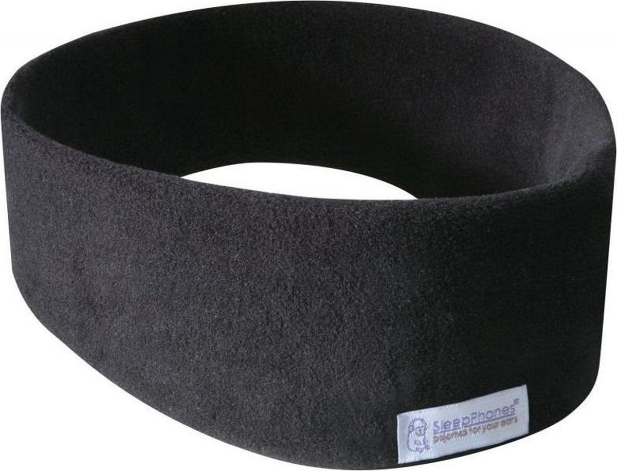SleepPhones® Draadloos v7 Fleece Midnight Black/Zwart - Small/Extra Small