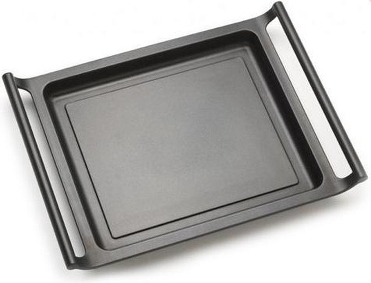 Gladde Grillplaat 35 cm Zwart