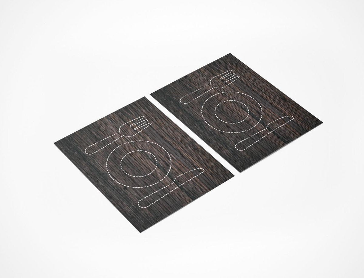 Unieke placemats set van 10 stuks