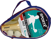 Sportx Tafeltennis 2Bats/2Bal Tas