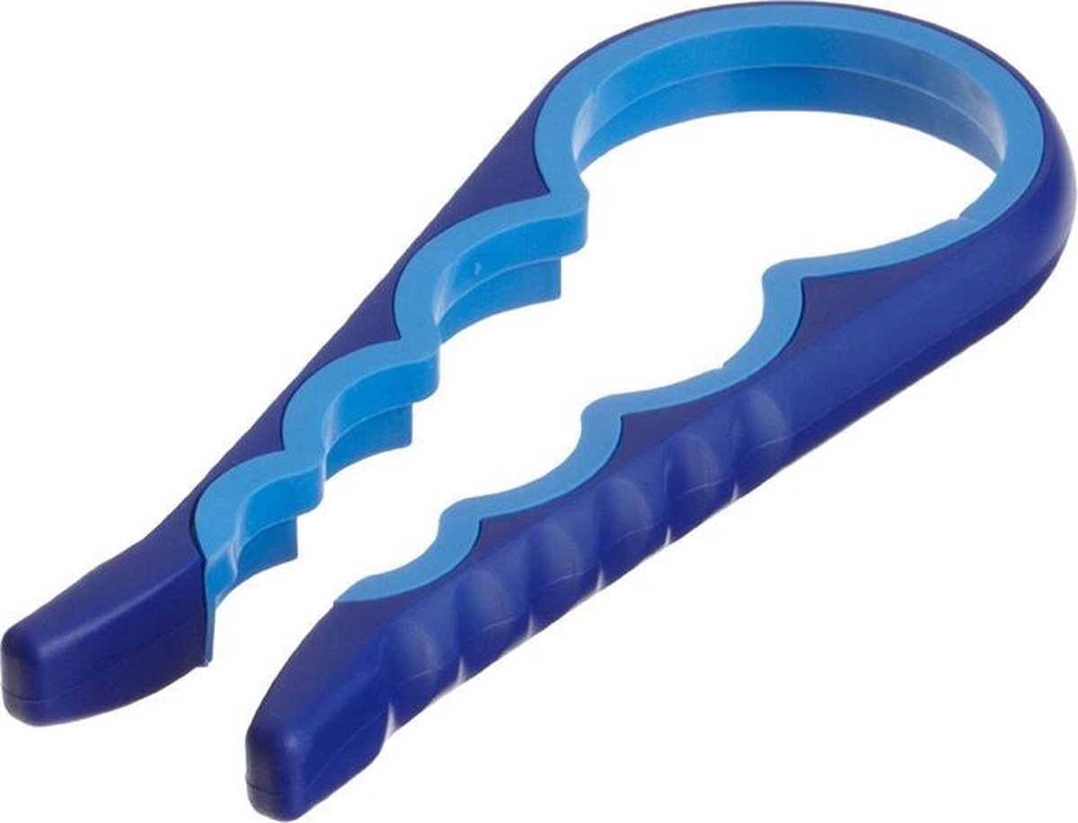 Aidapt pot en fles opener blauw