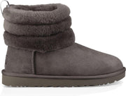 UGG - Dames Snowboots Fluff Mini Quilted - Grijs - Maat 38