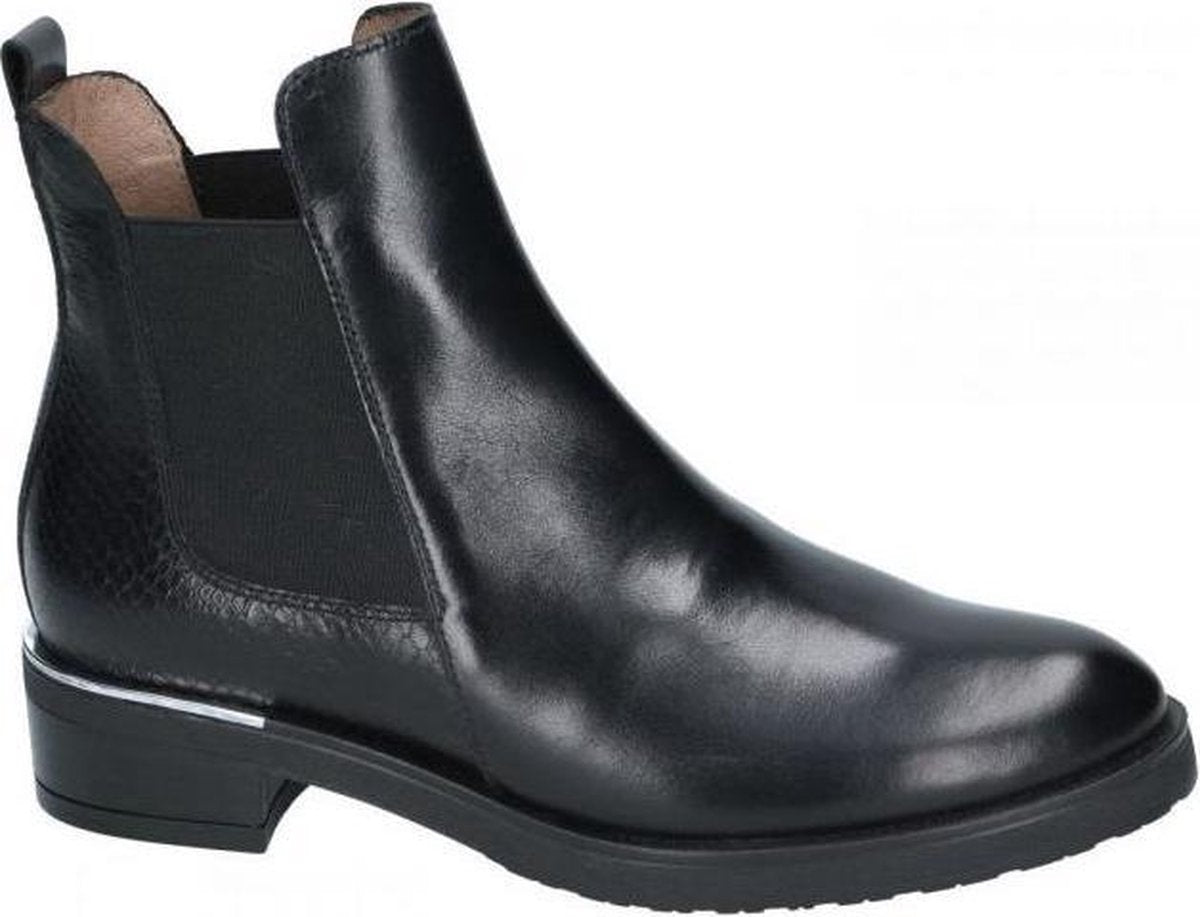 Wonders -Dames -  zwart - enkellaarzen - maat 42