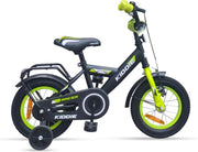 Kinderfiets Kiddie Boy 12'' Black/Green