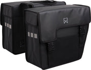 Willex Shopper Afgeschuind - Dubbele Fietstas - 33 liter - Mat Zwart
