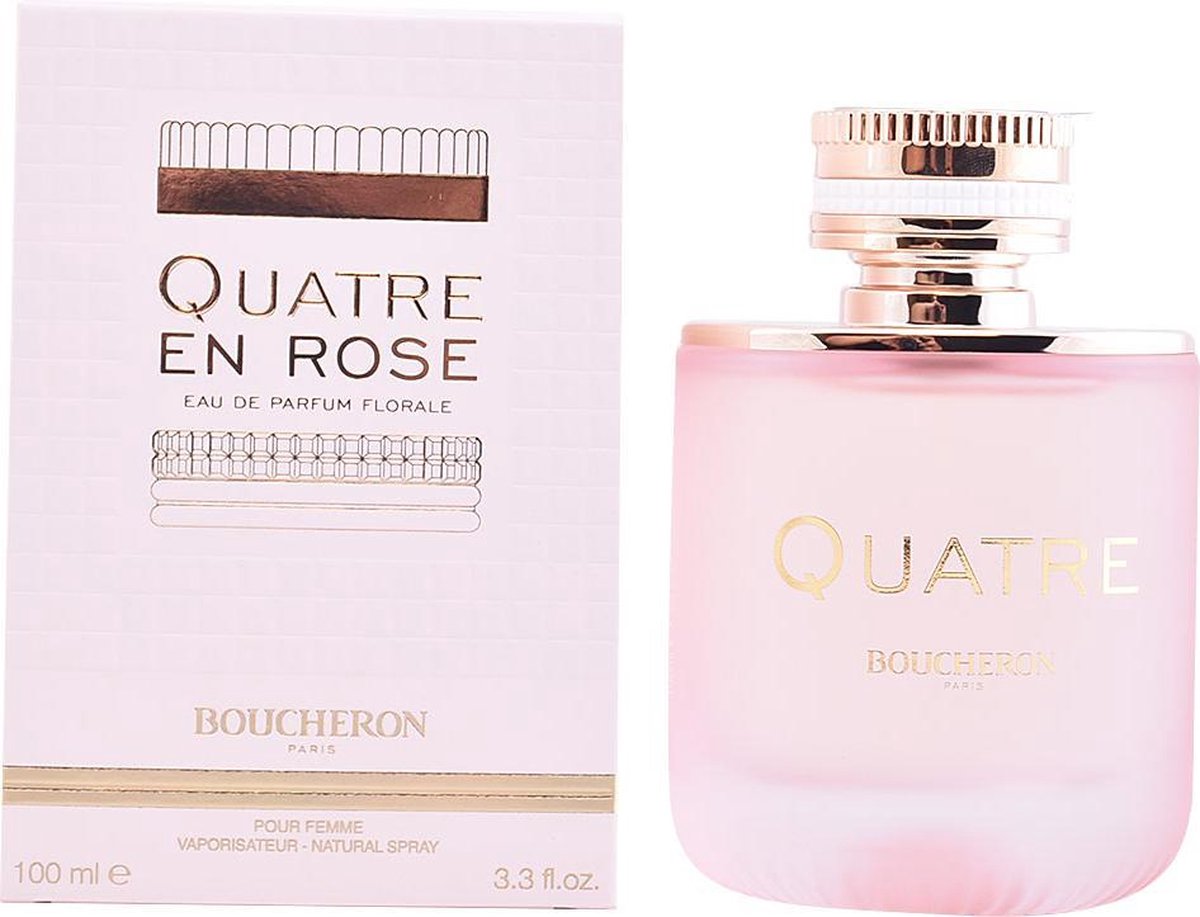 QUATRE EN ROSE florale 100 ml | parfum voor dames aanbieding | parfum femme | geurtjes vrouwen | geur