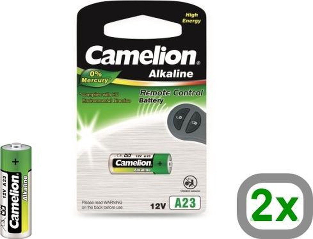 2 Stuks - Camelion A23 23A 12V L1028F Alkaline batterij