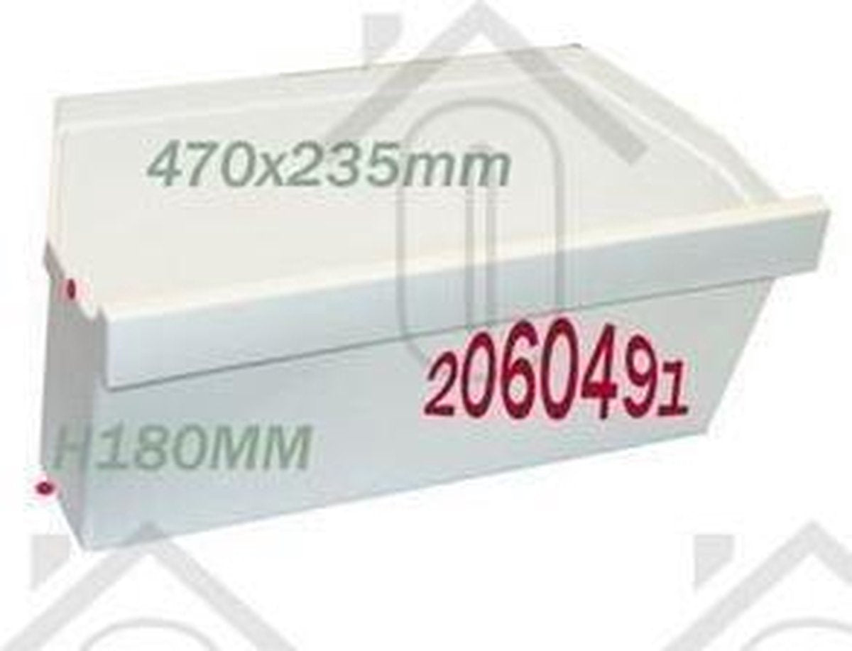 Zanussi Groentelade Wit 440x207x190mm ZRC24JBL