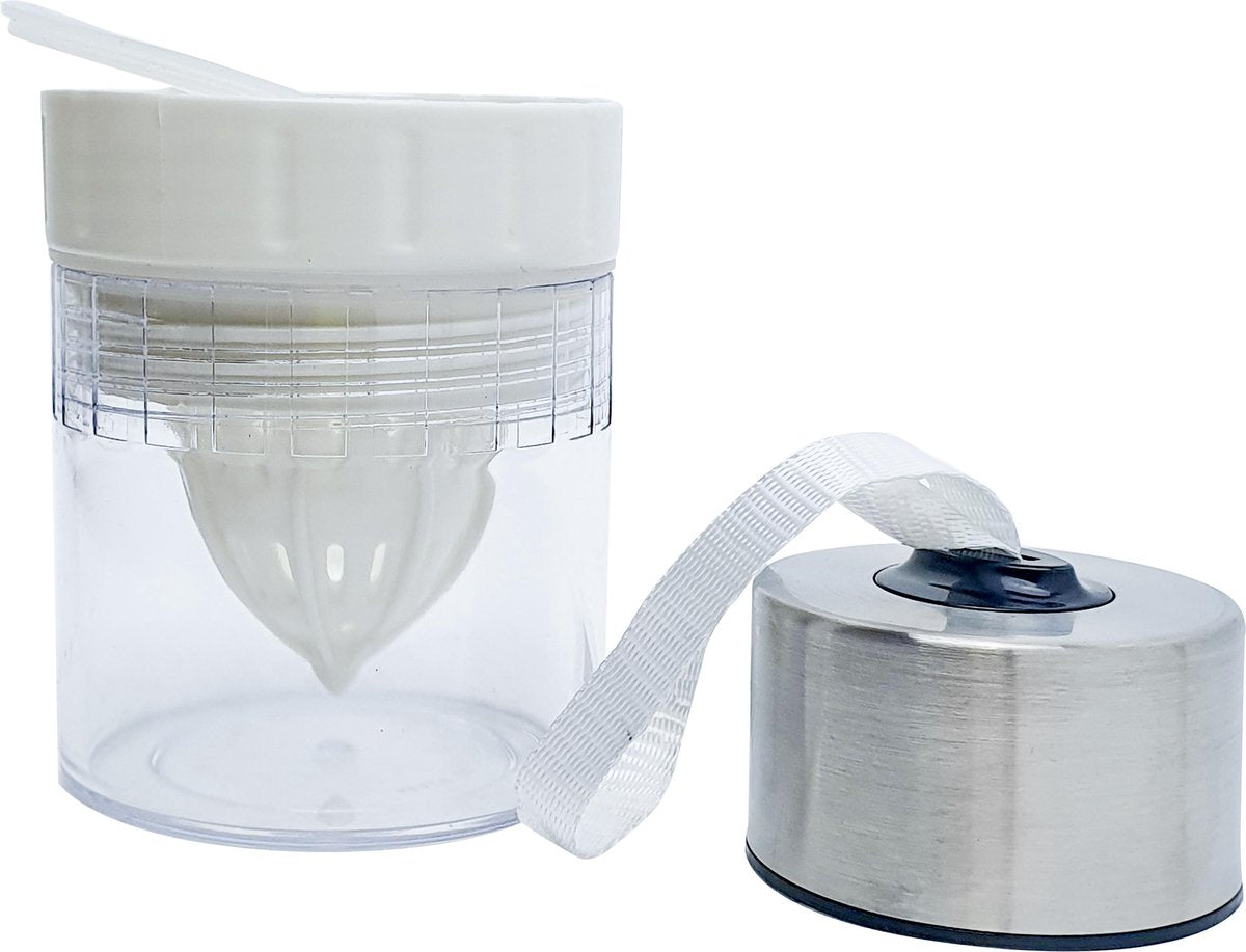DRNQ. Drinkfles Fruitfilter Reserveset voor 650ml fles - Vaatwasser bestendig - Frost White