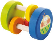 Houten rammelaar Trio van  Sevi groen-blauw