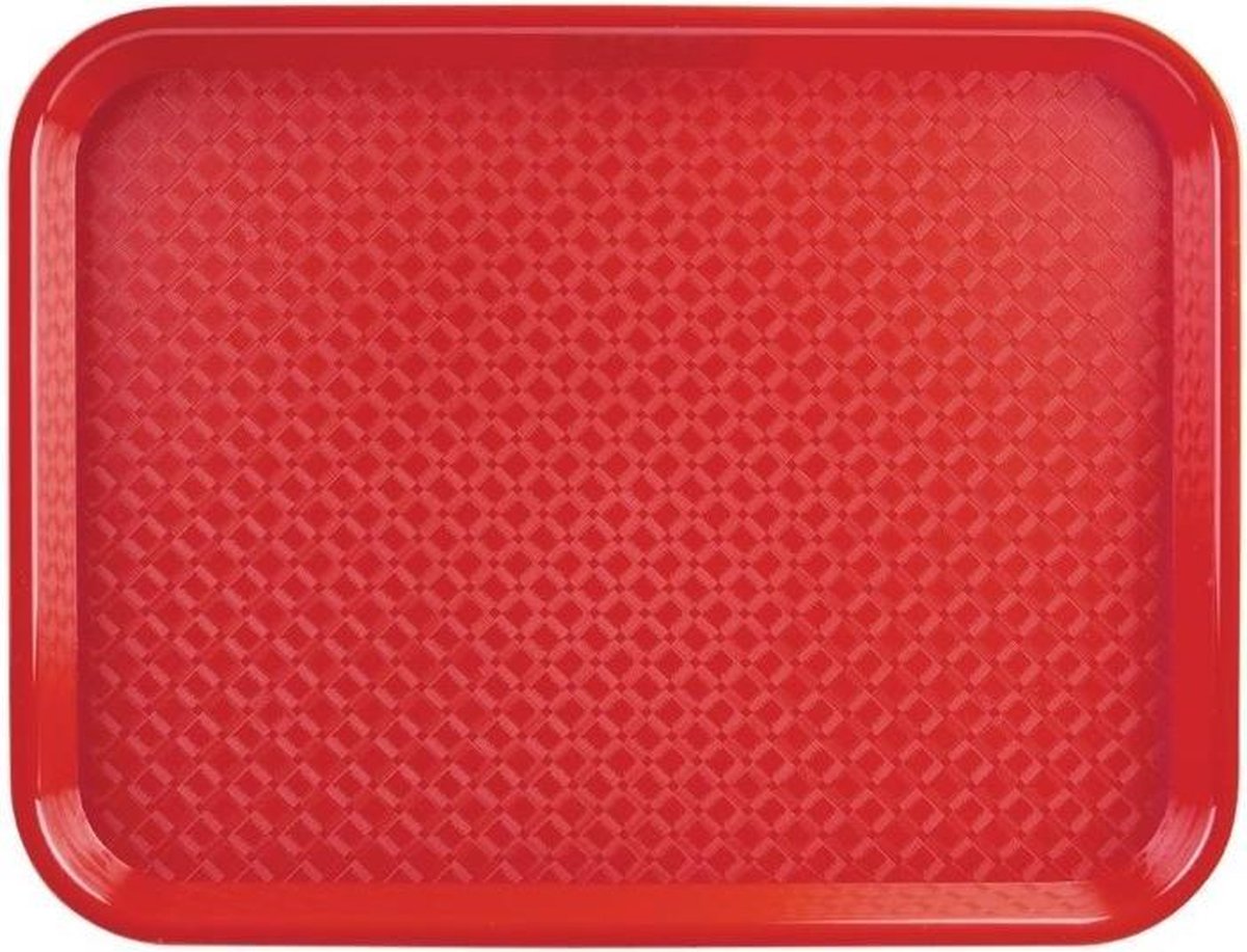 Kristallon dienblad rood 34.5x26.5cm