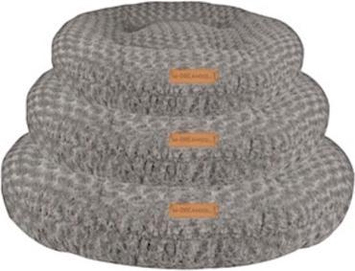M-pets Hondenkussen Rond 105 Cm Pluche Grijs