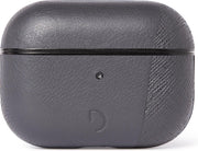 DECODED AirCase Pro Split – AirPods Pro Full Grain Leren Case (Antraciet)