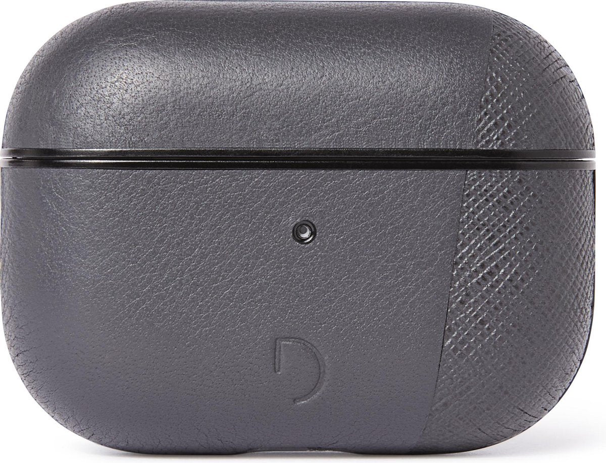 DECODED AirCase Pro Split – AirPods Pro Full Grain Leren Case (Antraciet)