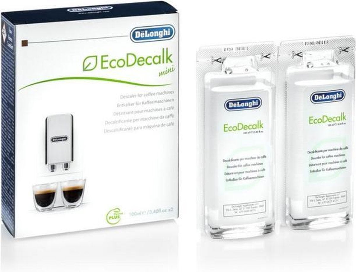 Delonghi ontkalker anti-kalk 2x 100ml anti kalk ontkalking onderhoud koffiezetapparaat espresso ontkalkingsmiddel