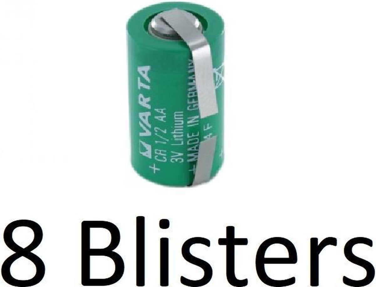 8 Stuk (8 Blister a 1 st) Varta lithium 1/2 AA 3v Z-tag