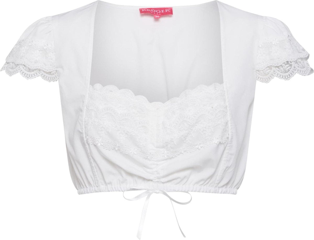 Krüger Madl klederdracht blouse Wit-40