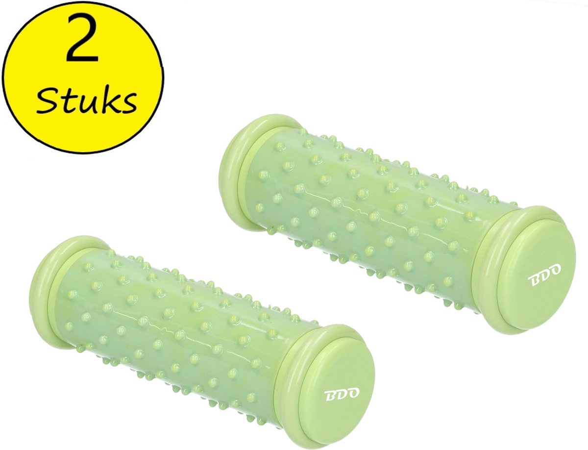 BDO Voetmassage Roller 2 Stuks – Triggerpoint Massage – Anti Stress Rol 19cm – Groen