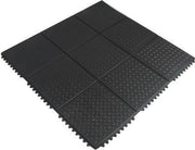Fitnessmat 90 x 90 cm - Kliksysteem rubber