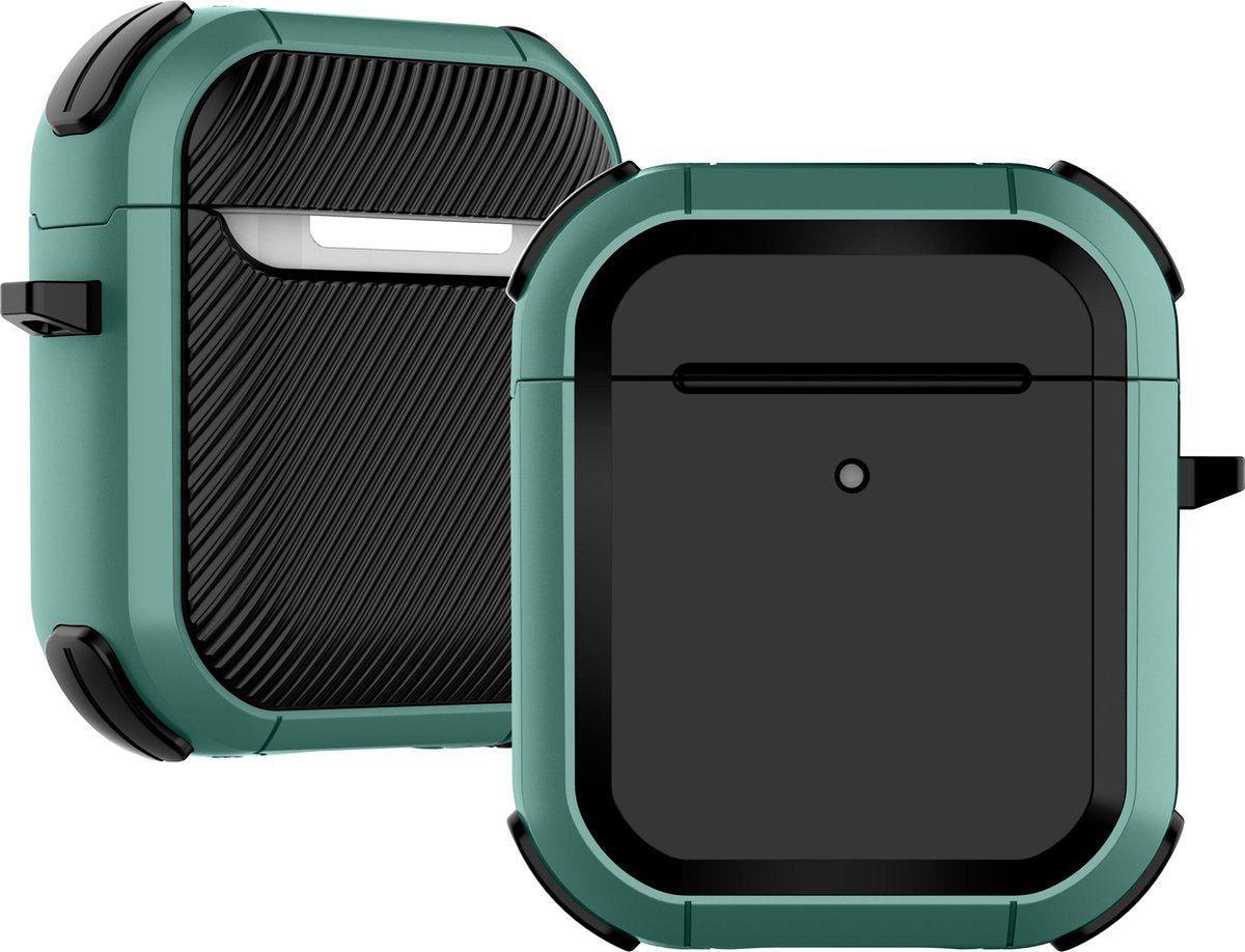 Airpods Hoesje – Armor Hard Case – Groen