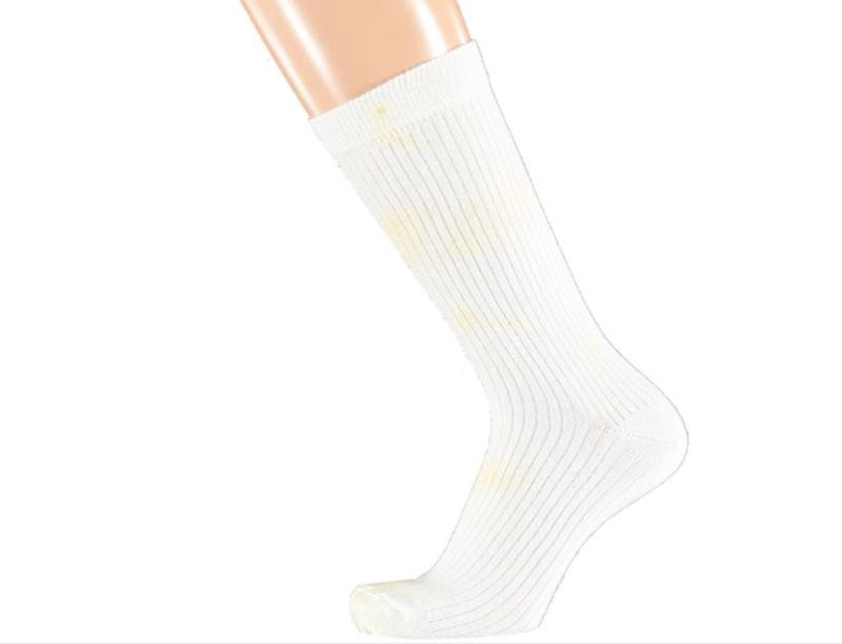 Sarlini Fashion Dames sokje Rib Dipped Licht geel | Maat 36-41