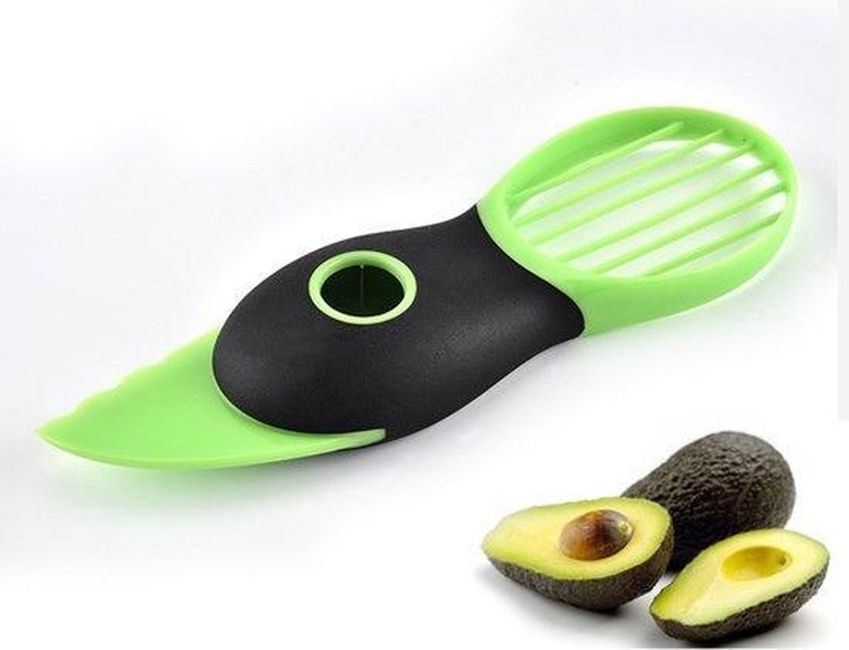 Kenjiro Premium 3-in-1 Avocado Snijder - Hoge Kwaliteit - All in One - Avocado Peeler - Avocadosnijder - made in Japan
