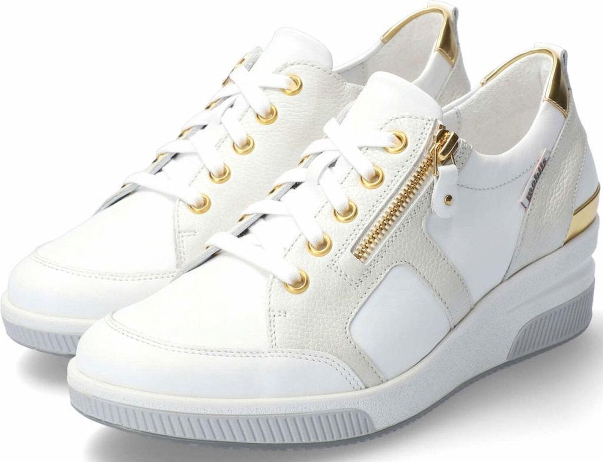 Mobils by Mephisto Trudie - Dames Sneaker - Wit - Breed Leest - maat 38.5
