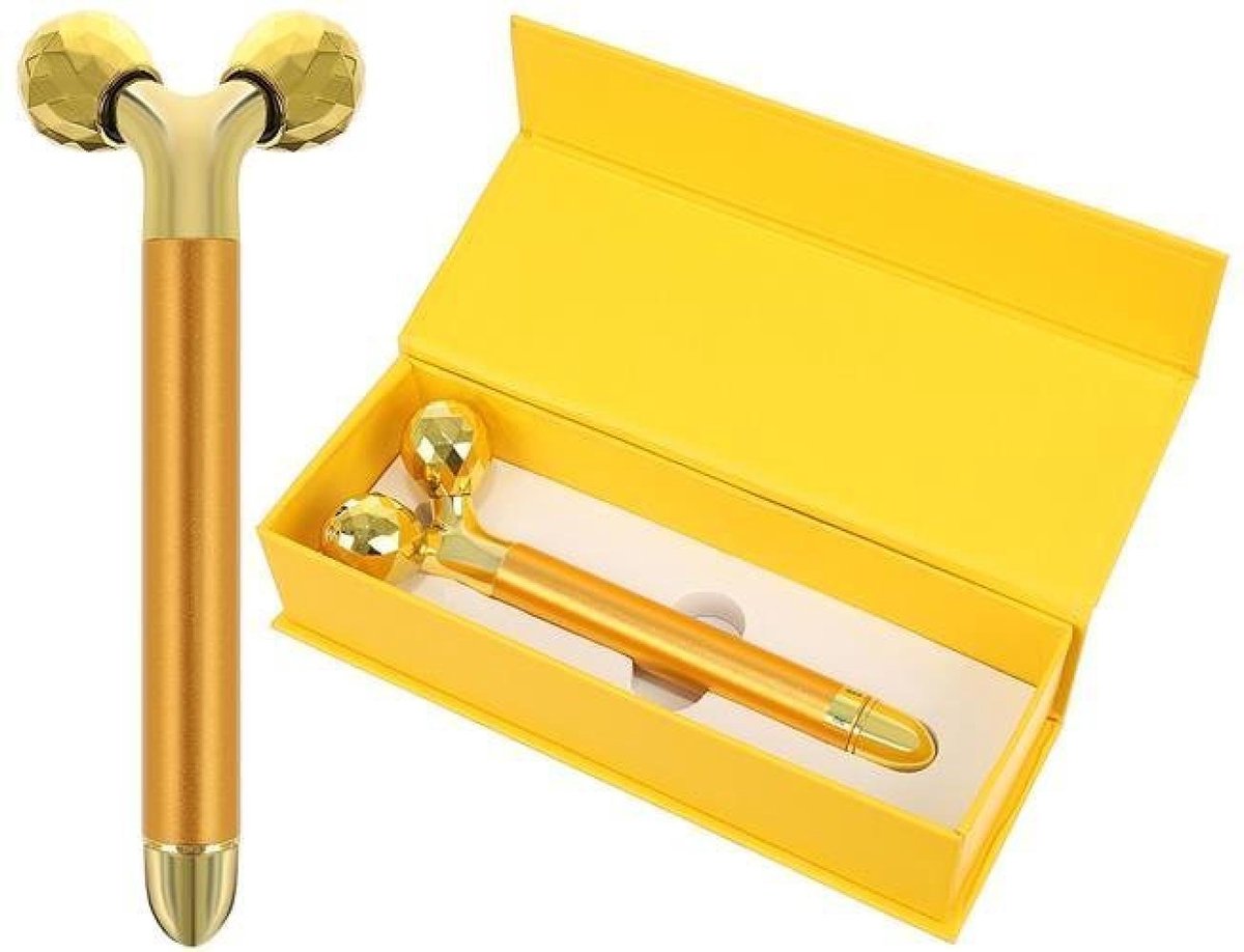 SD COM 3D Massage Roller Gezicht - Vibrerende gezichtsmassage - Gezichtsmassageroller - Onderkin roller - Rimpel remover