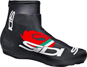 Sidi - Fietsoverschoenen Copriscarpe - Lycra - Zwart/Rood - Maat L = 41-43