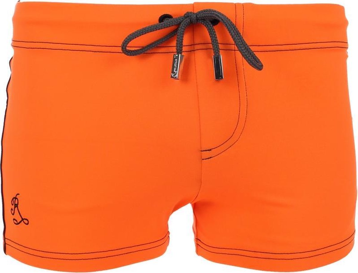 Ramatuelle - Heren - Borneo Zwembroek Khaki  - Oranje - L
