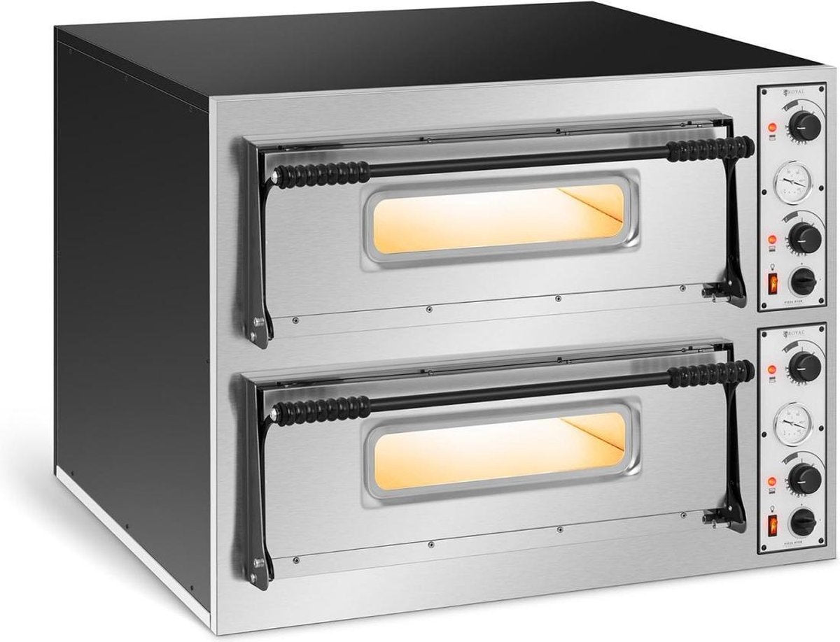 Royal Catering Pizzaoven - 2 kamers - 8 x Ø 32 cm