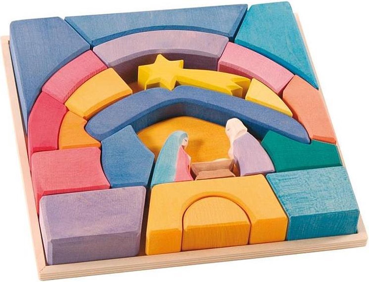 Rainbow Nativity Set