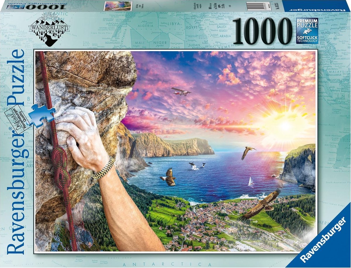 Ravensburger puzzel Rotsklimmen - Legpuzzel - 1000 stukjes