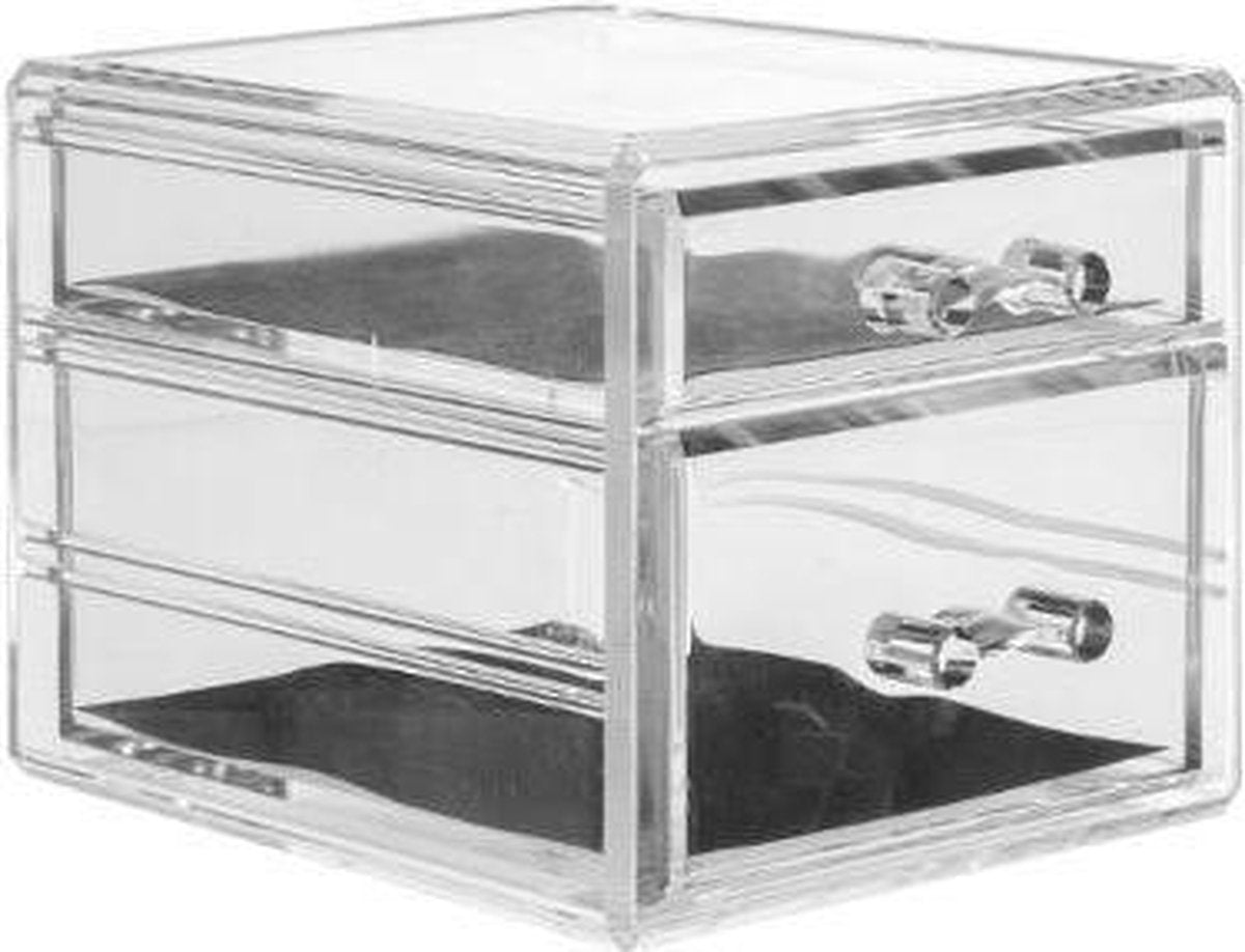 Dermarolling Makeup Organizer Transparant 2 laden - #155913