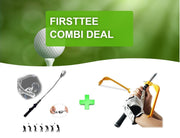 Firsttee - COMBI DEAL - STUNTPRIJZEN - Swingtrainer & Swing Guide - Warming up - Golfswing - Griphouder - Golf sport - Trainer - Golf accessoires - Golftrainingsmateriaal - Trainingsmaterialen - Cadeau - Swing - Swingtrainer - Golf trainer - Golfset