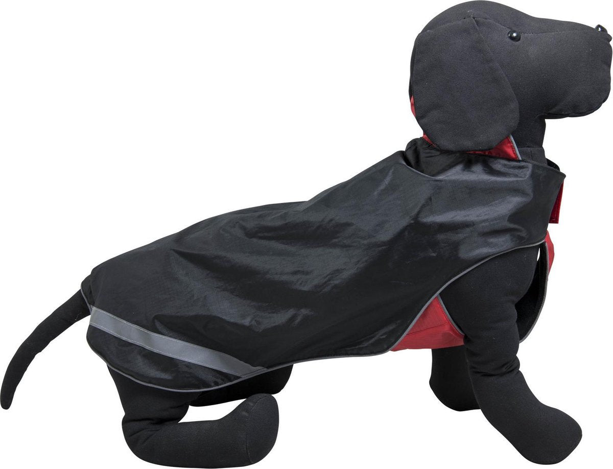 Jack and Vanilla JV OUTDOOR Regenjas met Fleece  Zwart/Rood-60cm