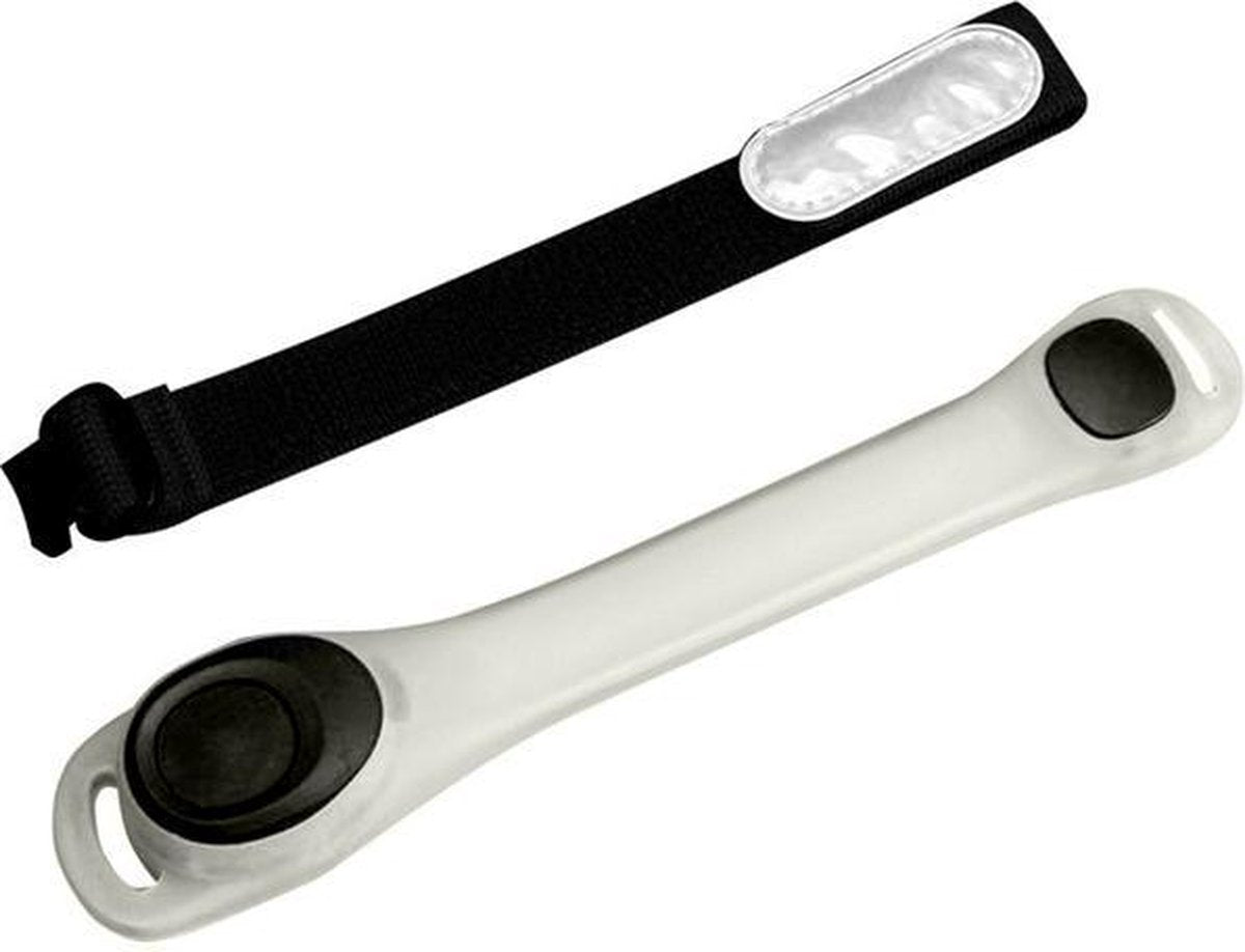 Hardloop verlichting voor arm en been - Wit