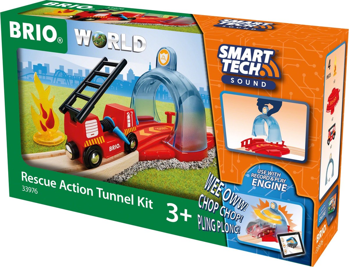 BRIO Smart Tech Reddingsactie Tunnel-kit - 33976