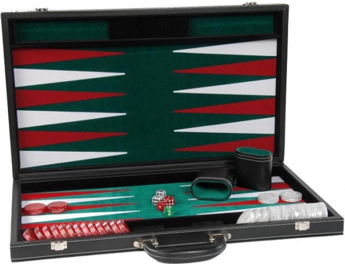 "Backgammon Zwart 21"""