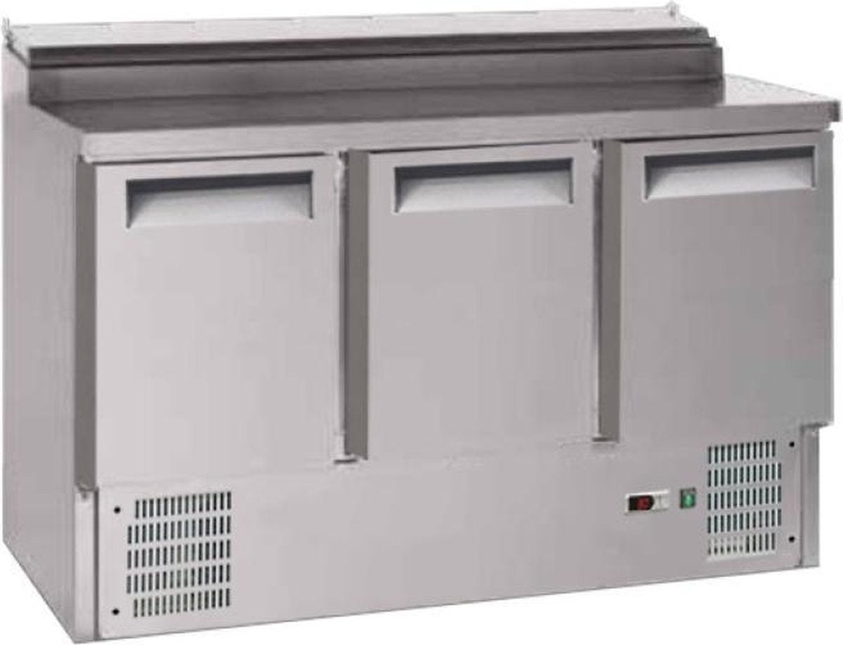 Gastro-Inox 3-deurs RVS saladette