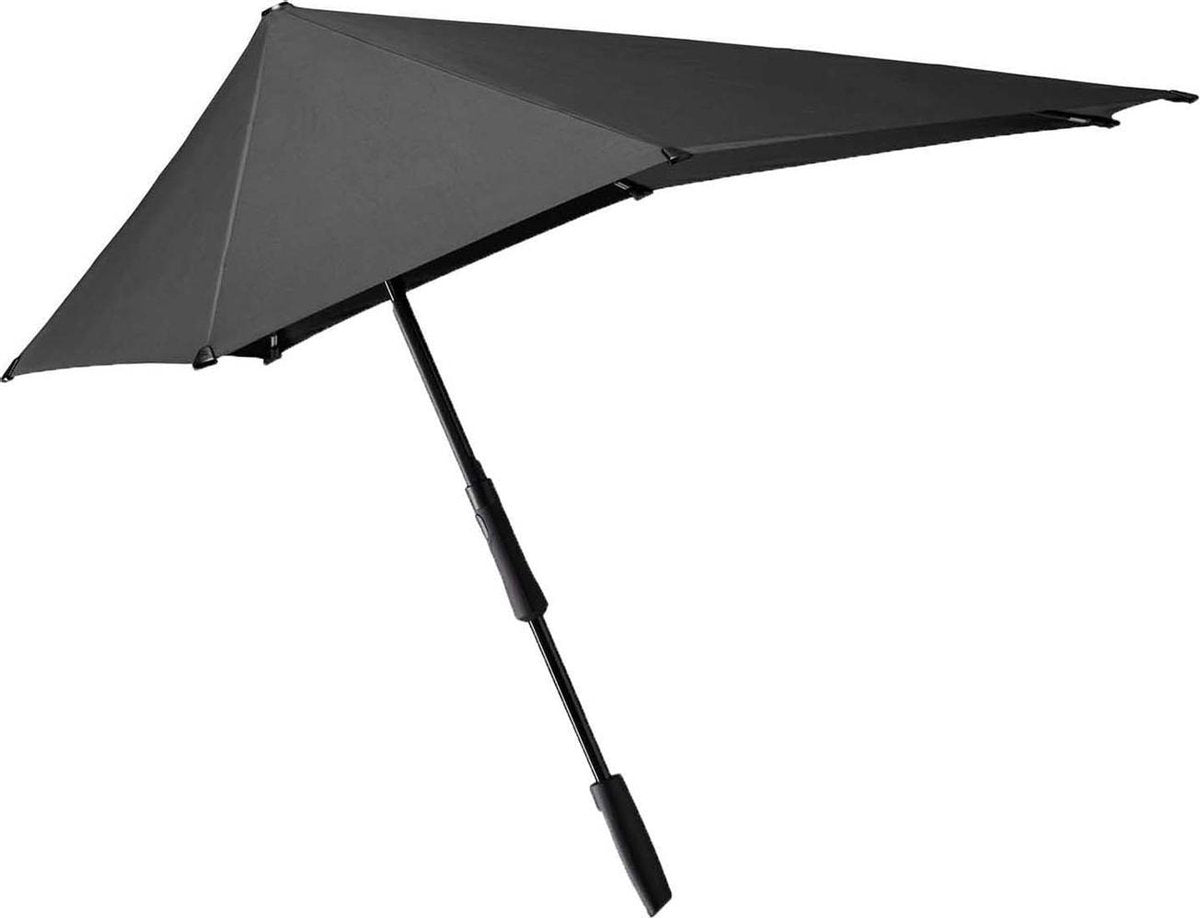 Senz Large Stick Stormparaplu pure black