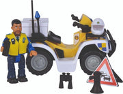 Simba Brandweerman Sam Politie Quad met Figuur