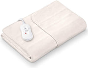 SW Electric Blanket -   SWB 20 verwarmde onderdeken van fleece | elektrische deken met beveiligingssysteem en 3 temperatuurniveaus eenvoudige bevestiging op bed en matras Wasbaar op 30⁰ | 150 x 80 cm